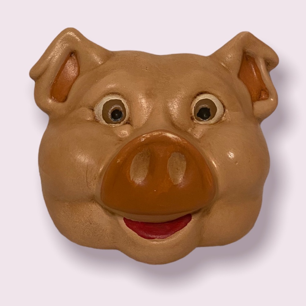 Ceramic Pig Face Hog Head from Goodsell co. vintage Collection collectibles